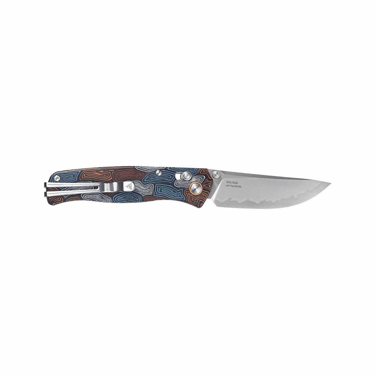 255L Medal Folding Knife  Multi Color G