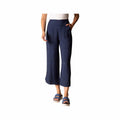 Habitat Women's Whisper Jacquard Rayon Wide Leg Crop Pants  Navy