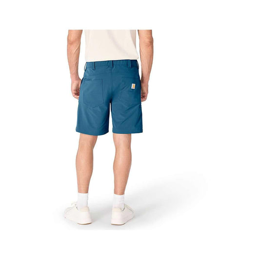 Color swatch for Carhartt Men's Relaxed 8-Inch Force Phoenix Shorts in Dark Tranquil Blue