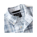 Carhartt Men's Fort Loose Short Sleeve Plaid Shirt - Tall  Blue Aura