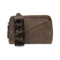 Joy Susan Gigi Crossbody Handbag with Woven Wristlet Strap Taupe