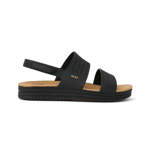 Color swatch for REEF Women's Water Vista Sandals in Black Tan