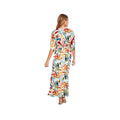 Charlie B Women's Printed Dolman Short Sleeve Maxi Fake Wrap Dress  Paisley