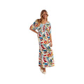 Charlie B Women's Printed Dolman Short Sleeve Maxi Fake Wrap Dress  Paisley