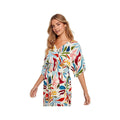 Charlie B Women's Printed Dolman Short Sleeve Maxi Fake Wrap Dress  Paisley