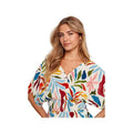 Charlie B Women's Printed Dolman Short Sleeve Maxi Fake Wrap Dress  Paisley