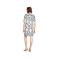 Charlie B Women's 3/4 Sleeve Henley Shirt Dress  Ornament