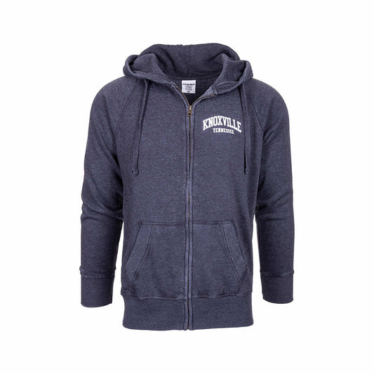 Color swatch for Bay Pointe Knoxville Burnwash Full Zip Hoodie in Sea
