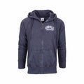 Bay Pointe Asheville Burnwash Full Zip Hoodie Charcoal