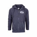 Bay Pointe Winston Salem Burnwash Full Zip Hoodie Charcoal
