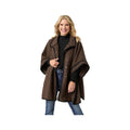 Coco+Carmen Women's Flynn Snap Front Wrap with Pockets, Chocolate