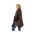 Coco+Carmen Women's Flynn Snap Front Wrap with Pockets, Chocolate, alternate view 1
