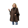 Coco+Carmen Women's Flynn Snap Front Wrap with Pockets, Chocolate, alternate view 2