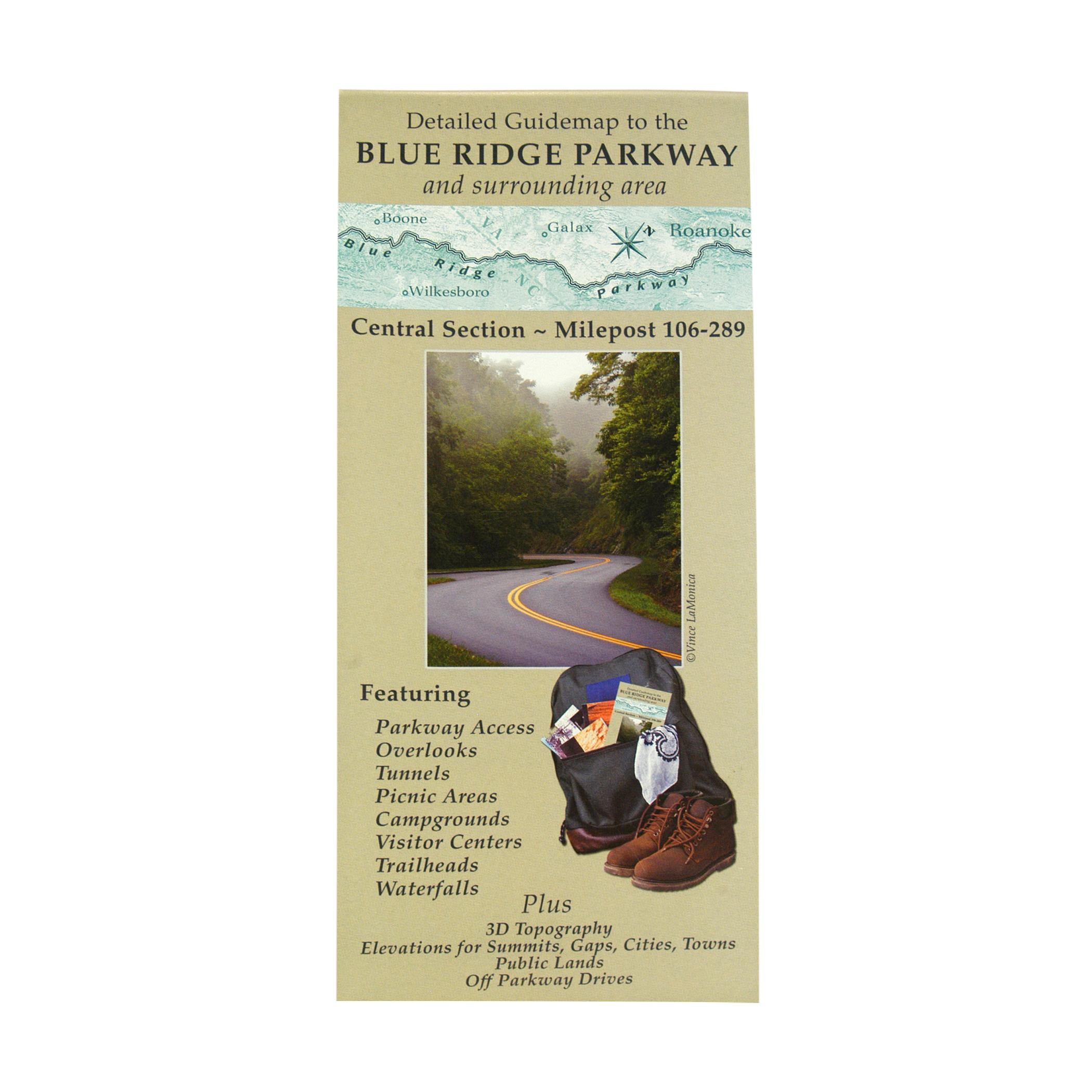 Blue Ridge Parkway Guidemap - Central Section – Mast General Store