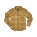 Howler Brothers Men's Harker's Plaid Flannel Shirt, Otter, alternate view 4