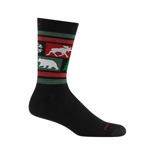Darn Tough Men's Winterlandia Lightweight Crew Socks, Coal