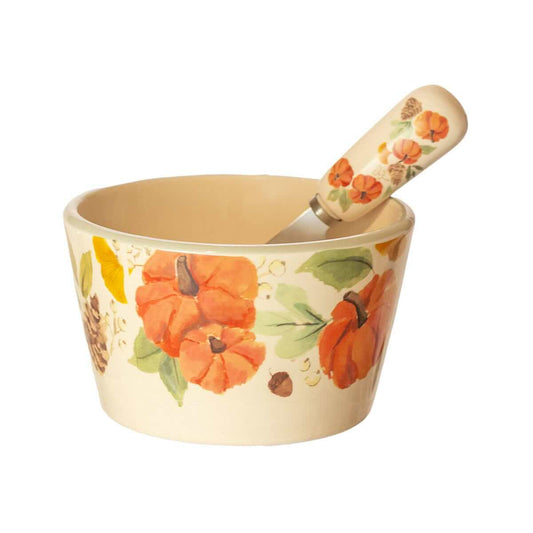 Boston International Harvest Bowl and Spreader Set