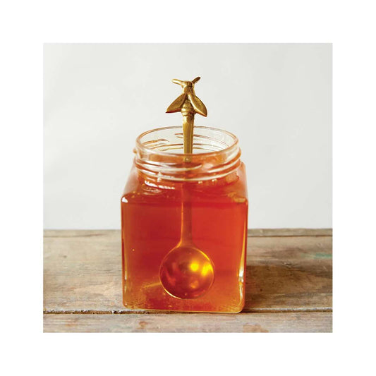 Creative Co-Op Brass Spoon with Bee