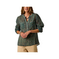 Carve Designs Women's Dylan Long Sleeve Gauze Shirt, Laurel Bandana