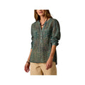 Carve Designs Women's Dylan Long Sleeve Gauze Shirt, Laurel Bandana, alternate view 1
