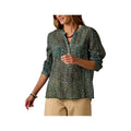 Carve Designs Women's Dylan Long Sleeve Gauze Shirt, Laurel Bandana, alternate view 2