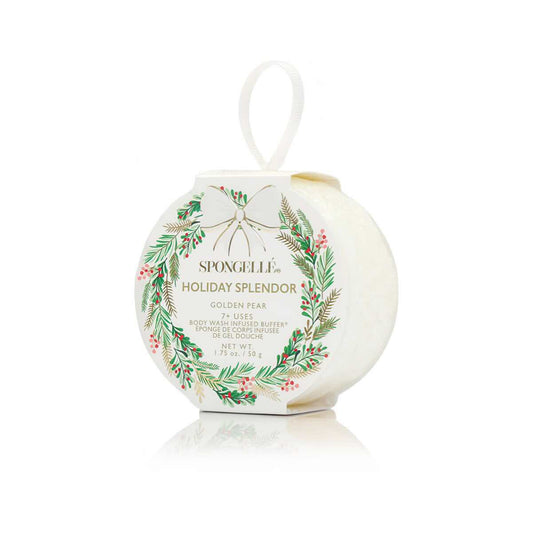 Spongellé Holiday Splendor Golden Pear Body Wash Infused Buffer