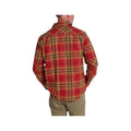 Howler Brothers Men's Harker`s Kempton Long Sleeve Plaid Flannel Shirt, Brick, alternate view 1