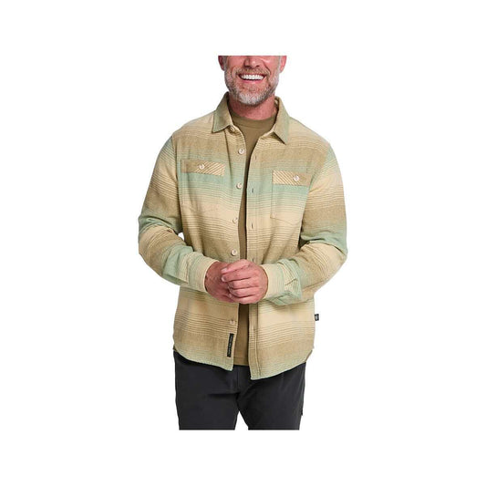 Howler Brothers Men's Rodanthe Blanket Long Sleeve Flannel Shirt, Horizon Frosty
