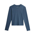 Free Fly Women's Ribbed Bamboo Long Sleeve Top, Pacific Blue, alternate view 6
