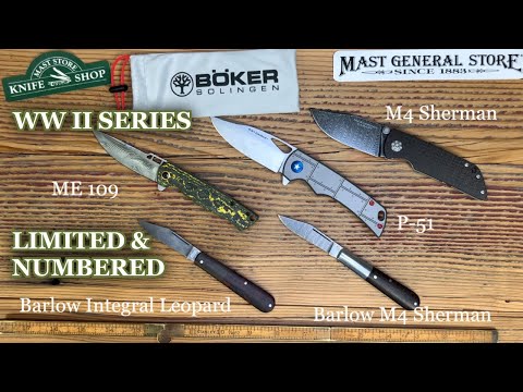Boker Barlow M4 Sherman-Damascus Knife