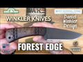 Winkler Knives Forest Edge Knife - Green Canvas Laminate