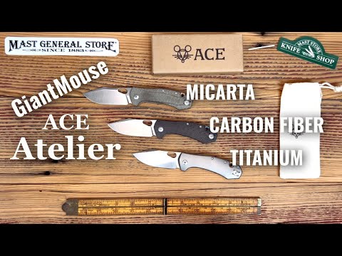 GiantMouse ACE Atelier Knife - Titanium