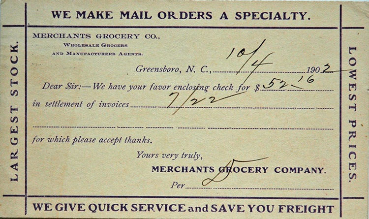 Payment received from 1902