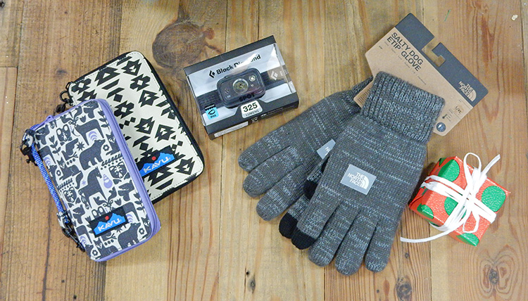 Go Time Wallet, Spot Headlamp, and Salty Dog Gloves