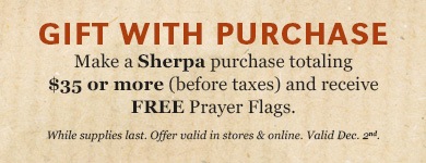 Sherpa Gift With Purchase!