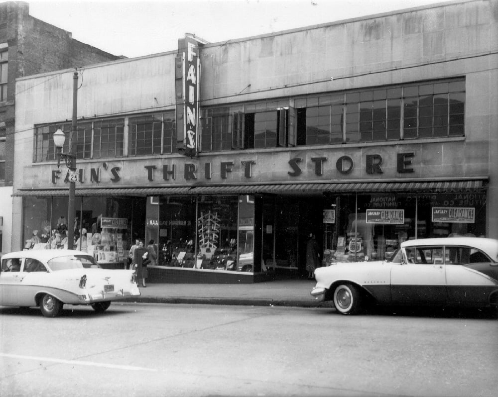 Fain's Thrift Store, circa 1950s.