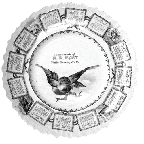 Calendar Plate from early 1900s