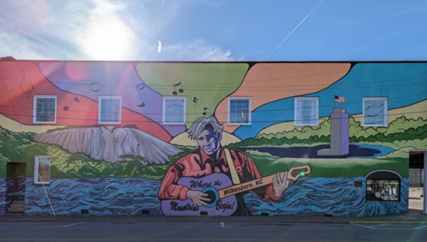Doc Watson mural