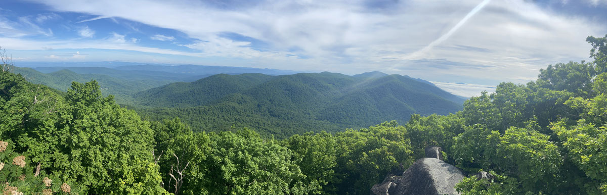 The view from Flat Top Trail