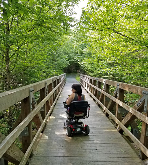 Limberlost Trail is accessible to people of differing abilities