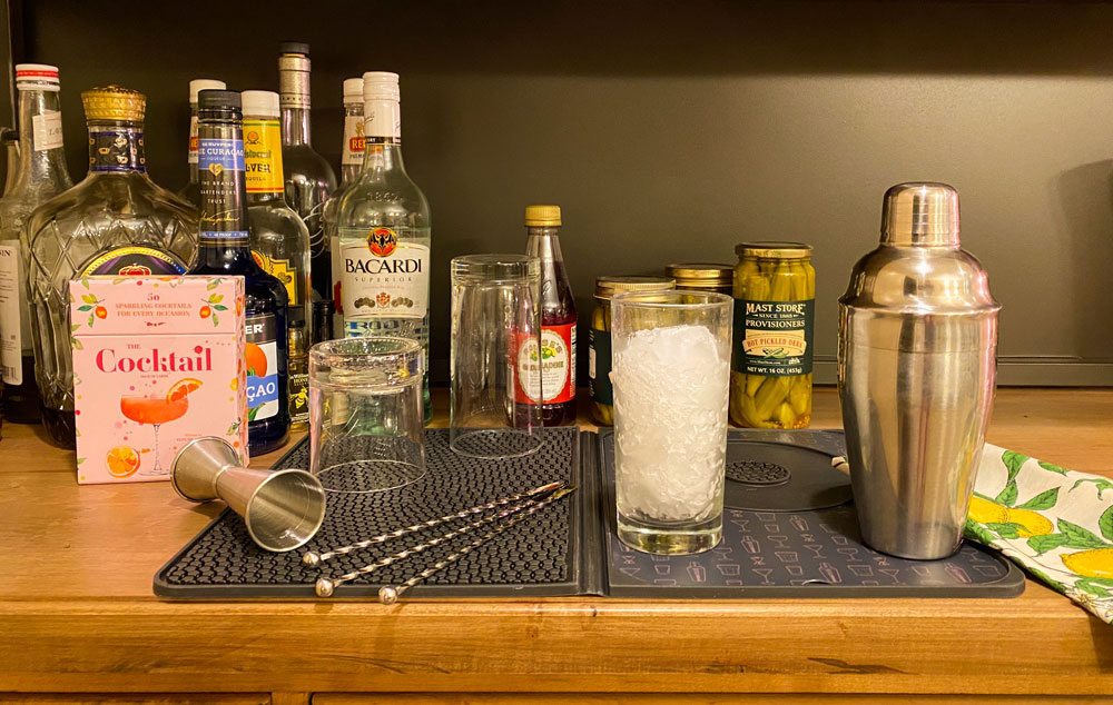 Set up your own bar at home
