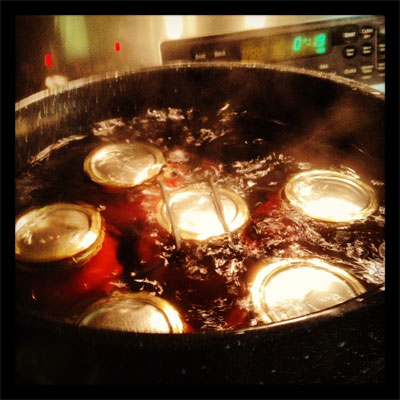 Hot water bath canning