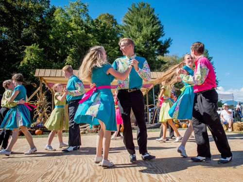 The Cole Mountain Cloggers perform at Mountain Heritage Day 