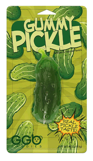 Gummy pickle