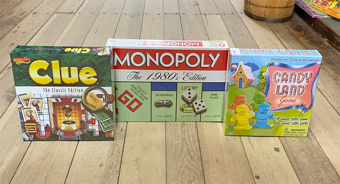 Nostalgic board games at the Mast Store 