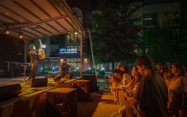 Live performance at Fall for Greenville