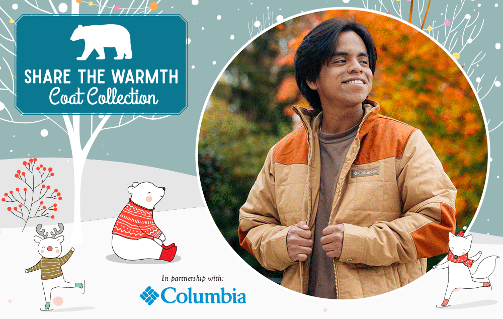 Columbia is Mast Store's partner for the Share the Warmth Coat Collection