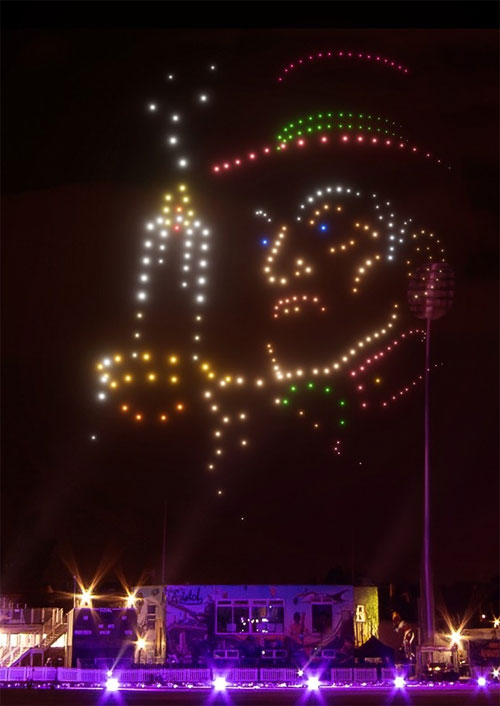 A Christmas Carol Drone Show in Winston-Salem