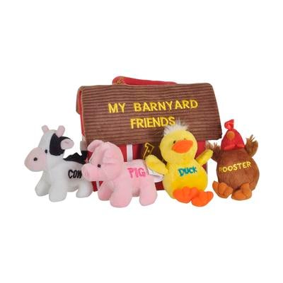 Barnyard Friends Plush Toy Playset Carrier