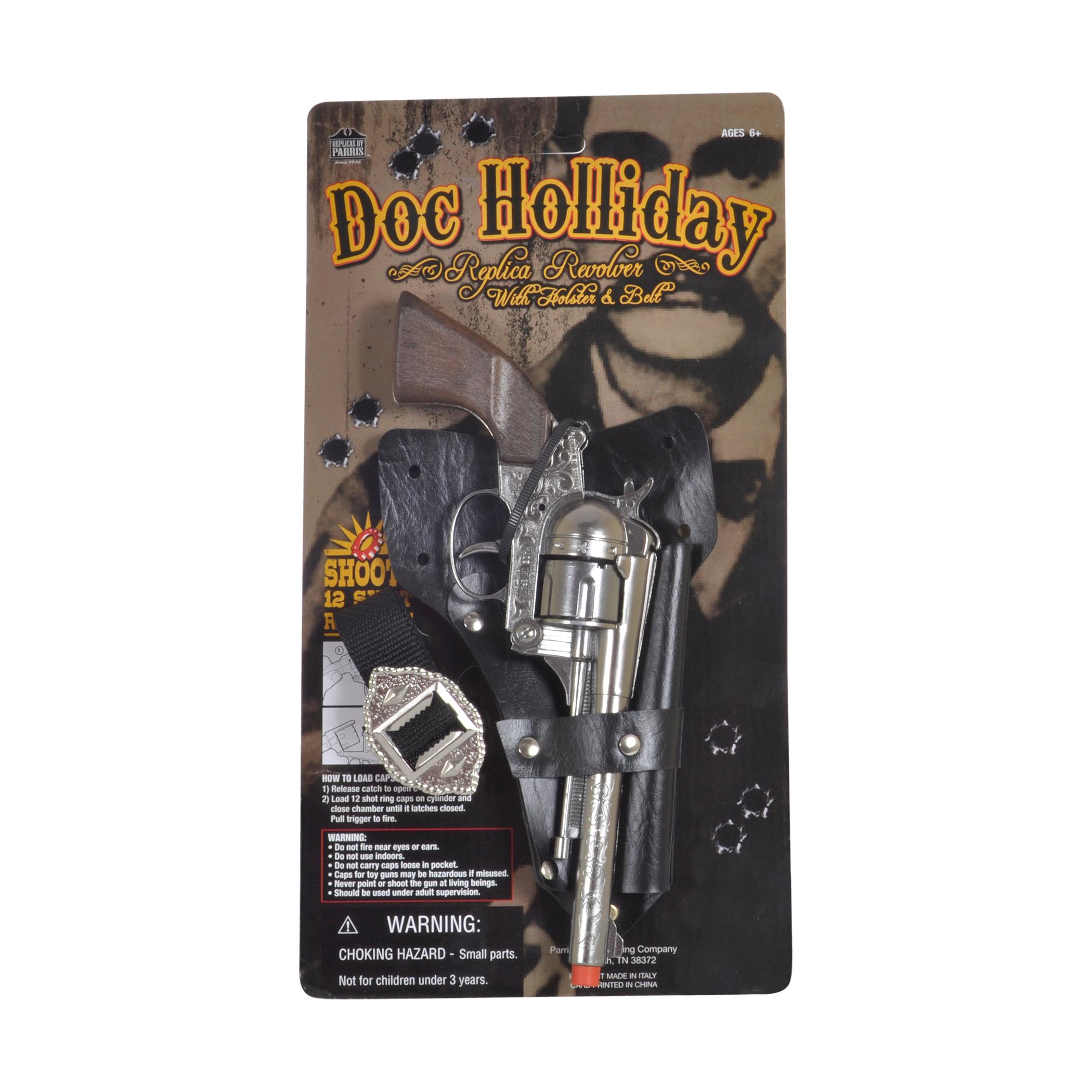 Parris Toys Doc Holiday Toy Pistol with Holster and Belt 
